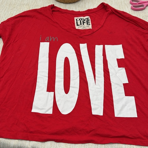 Peace love world long sleeve tshirt - Picture 5 of 6